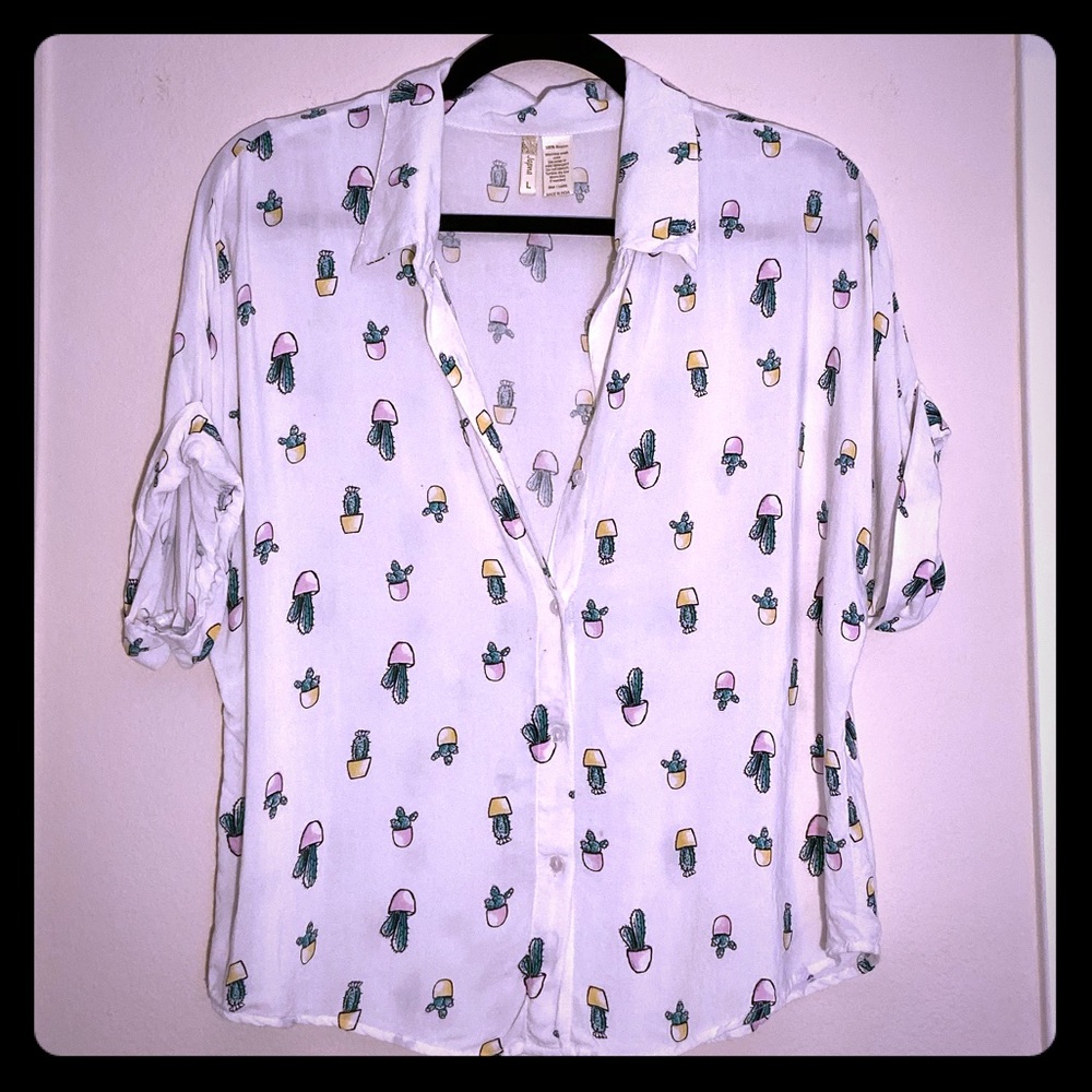Cacti Button Up Blouse